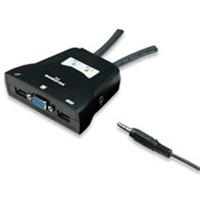 Mux Kvm ,manhattan,151245,mini USB 2:1 Con Cables+audio
