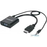 Convertidor Video,manhattan,151559, HDMI A Svgaaudio, Bolsa
