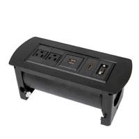 Caja Conexión,manhattan,164832, Enchufe/usb/hdmi/vga, Para Mesa