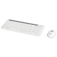 Teclados/manhattan/180580/kit De Teclado Y Mouse Inalámbricos Con Conexión Dual USB Y Bluetooth