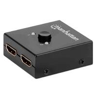 Switch Hdmi,manhattan,207850, 4k@60hz, Bidireccional 2:1