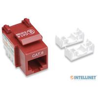 Jack,intellinet,210614, Cat 6 De Impacto Keystone Rojo