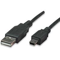 Cable Usb,manhattan,33375, V2.0 A-mini B 1.8m Negro