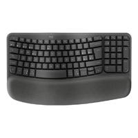 Teclado Logitech Wave Kyes Ergonomico Inalambrico Easy-switch Receptor Bolt (español) Grafito