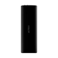 Carcasa Case Enclosure Acteck Armor Plus Hc650 / Disco Duro SSD M.2 / M.2 M Key Port - NVME / Compatible USB 3.1 - Pci-e - Uasp / 10 Gbps / LED Azul / Aluminio / Max 4 TB / Negro / Ac-936460