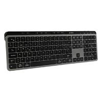 Teclado Acteck Inspire Krea Ti755 / Inalambrico Dual / Multidispositivo 2.4 GHZ 2 Bt / Español / WIN - Mac / 118 Teclas / Bateria Recargable / Anti Ghosting / Negro - Gris / Ac-940085