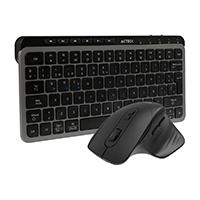 Kit Acteck Creator Krea Mk750 / Teclado Y Mouse / Inalambrico Dual / Multidispositivo / Recargable / Dongle Bt / 65 / WIN - Mac / Español / 118 Teclas / 2000 Dpi / Optico / Negro-gris / Ac-940177