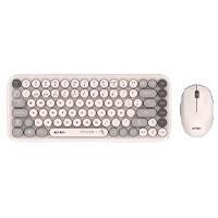 Kit Acteck Creator Chic K-colors Mk480 / Teclado Y Mouse / Inalambrico - Multimedia / 85 Teclas / Optico / 800 Dpi / 4 Botones + Scroll / WIN + Mac / Español / Dongle USB / Gris / Ac-940221