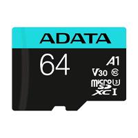 Memoria Adata Micro Sdxc/sdhc 64gb Uhs-i 100mb/80mb Clase 10 V30 A2 C/adaptador Ausdx64gui3v30sa2-ra1