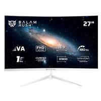 Monitor Gamer Balam Rush Andromeda Mag27y / Curvo / 27 Pulg / Va / Full HD / 180 Hz / 1 Ms / R1800 / Vesa 100 / Rgb / Overclock 200 Hz / Freesync / Flicker Free / Low Blue Light / Blanco / Br-942997