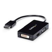 Adaptador De Video Displayport A VGA Dvi O HDMI - Convertidor A/v 3 En 1 Para Viajes - 1080p - 1920x1200 - Startech.com Mod. Dp2vgdvhd