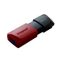 Memoria Flash USB Kingston Data Traveler Exodia M 128gb Gen 1 3.2 C/tapa Mvil Negro Rojo Dtxm/128gb