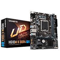MB Gigabyte H610m K Intel S-1700 14va Gen/2xddr4 3200mhz/pcie 4.0 X 16/hdmi/2xusb 3.2/m.2/micro Atx/gama Basica