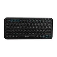 Teclado Inalambrico Multidispositivo (hasta 3) / Vorago / Kbw-400 / Slim / Regargable / Tipo C / 2 Bluetooth + Wireless / Negro