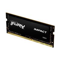 Memoria RAM Kingston Sodimm DDR4 16gb 3200mt/s Fury Impact Black Cl20 260pin 1.2v C/difusor De Calor P/laptop Kf432s20ib/16
