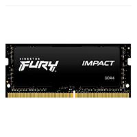 Memoria RAM Kingston Sodimm DDR4 32gb 3200mt/s Fury Impact Black Cl20 260pin 1.2v C/difusor De Calor P/laptop Kf432s20ib/32