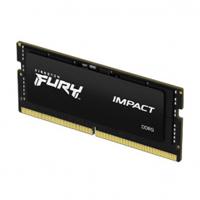Memoria RAM Kingston Sodimm DDR5 32gb 4800mt/s Fury Impact Black Cl38 262pin 1.1v C/difusor De Calor P/laptop Kf548s38ib-32
