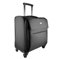 Maleta De Viaje Rotacion 360 Grados En Ruedas Con Trolley Y Compartimiento Para Laptop 15.6 Pulgadas Perfect Choice Prit - Negro