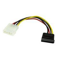 Adaptador De 15cm De Largo De Alimentacion Lp4 A SATA - 1x Lp4 Macho - 1x SATA De Poder 15 Pines - Startech.com Mod. Satapowadap