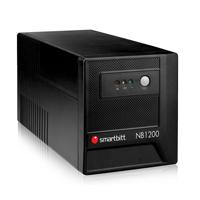No-break Interactivo Smartbitt Sbnb1200 1200va/600w, Clavija Nema 5-15p, 8 Contactos, Tipo Nema 5-15r Con Respaldo De Baterias, Regulacion Y Supresion De Picos, Proteccin Rj-11, Puerto USB